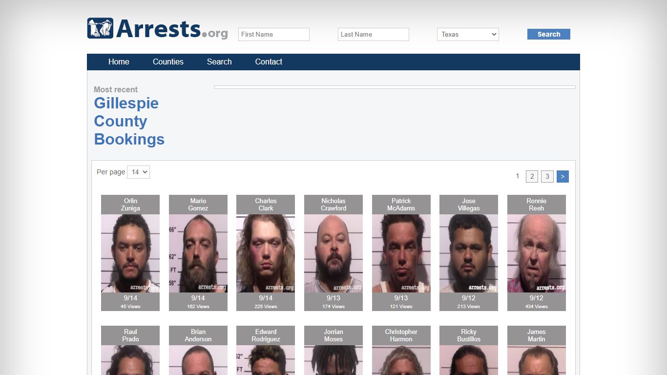 Gillespie County Arrests and Inmate Search